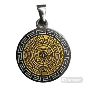 🪅 FINI  Dream Mayan Calendar Pendant from Mexico
